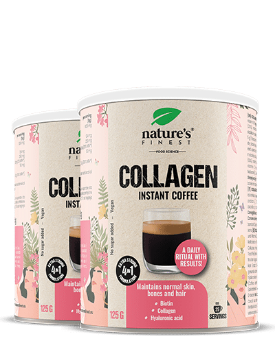 Collagen Coffee 1+1 , Lupta Impotriva Ridurilor , Colagen , Acid Hialuronic , Biotina , Hidratare A Pielii , Reduce Ridurile , Arabica Premium , 250g