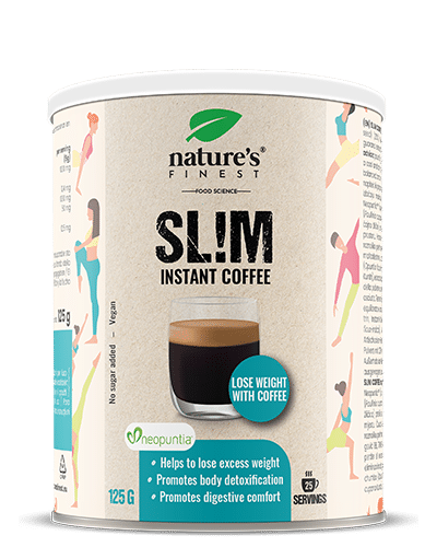 Slim Coffee , Cafea De Slabit , Controlul Poftelor Alimentare , Neopuntia™ , Eliminarea Grasimilor Si Zaharurilor , Arabica Premium , 125g