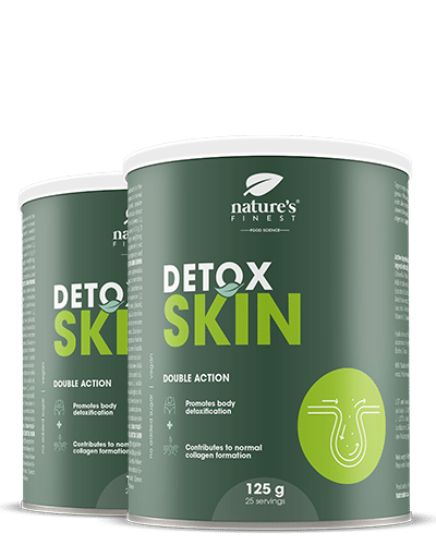 Detox Skin 1+1 ZADARMO , 2-v-1 Beauty Formula , Čistí Telo , Redukuje Vrásky , Hyaluronová Kyselina , Biotín ,  Protivráskový , 250g
