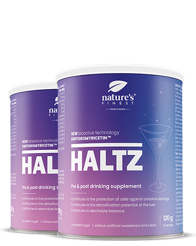HALTZ PRO 1+1 , Supliment Pre și Post Consum Cu Dihidromiricetină (DHM) , Vitamina C , Magneziu , Complex B , 240g