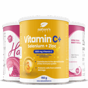 2x Hair Vitamins + Vitamin C + Selenium + Zinc pachet