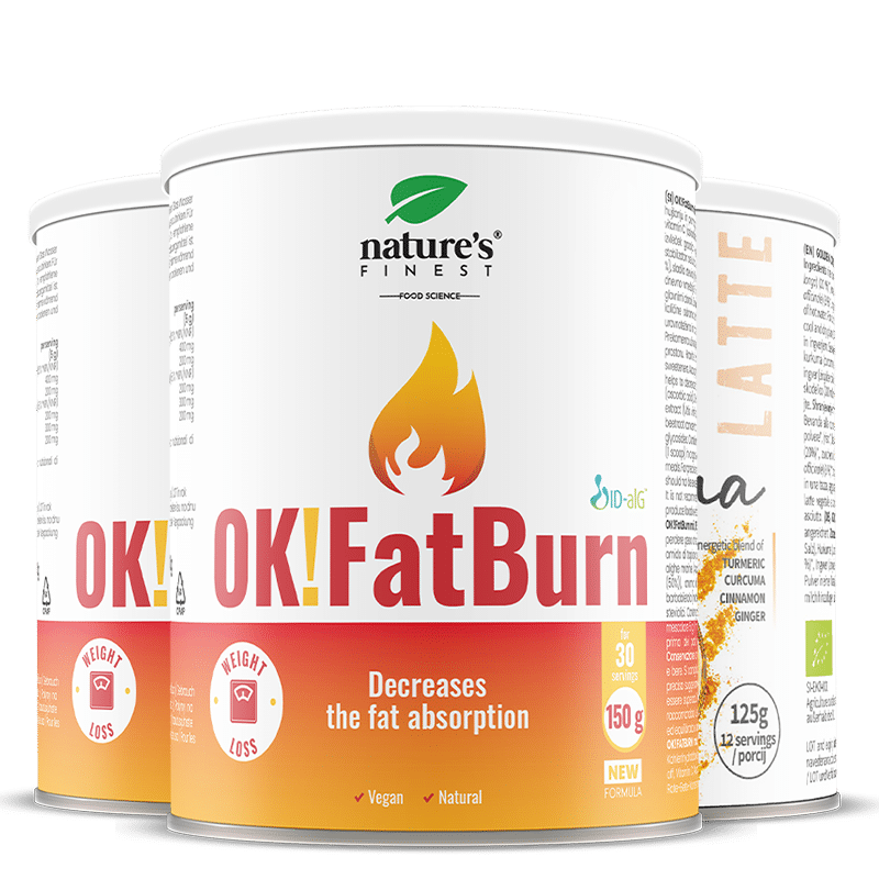 OK!FatBurn + Golden Curcuma latte pachet