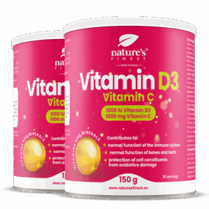 Vitamin D3 + Vitamin C 1+1 GRATUIT