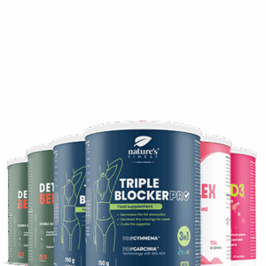 2x Detox Belly Burn + 2x Triple Blocker PRO + B-Kompleks + Vitamin D3 + Vitamin C pachet